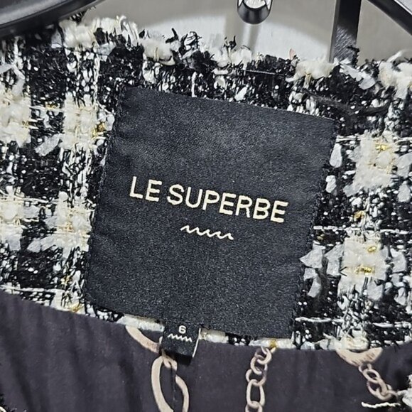 Le Superbe Monte Carlo Sequined Button Jacket Size 6 - Picture 5 of 10